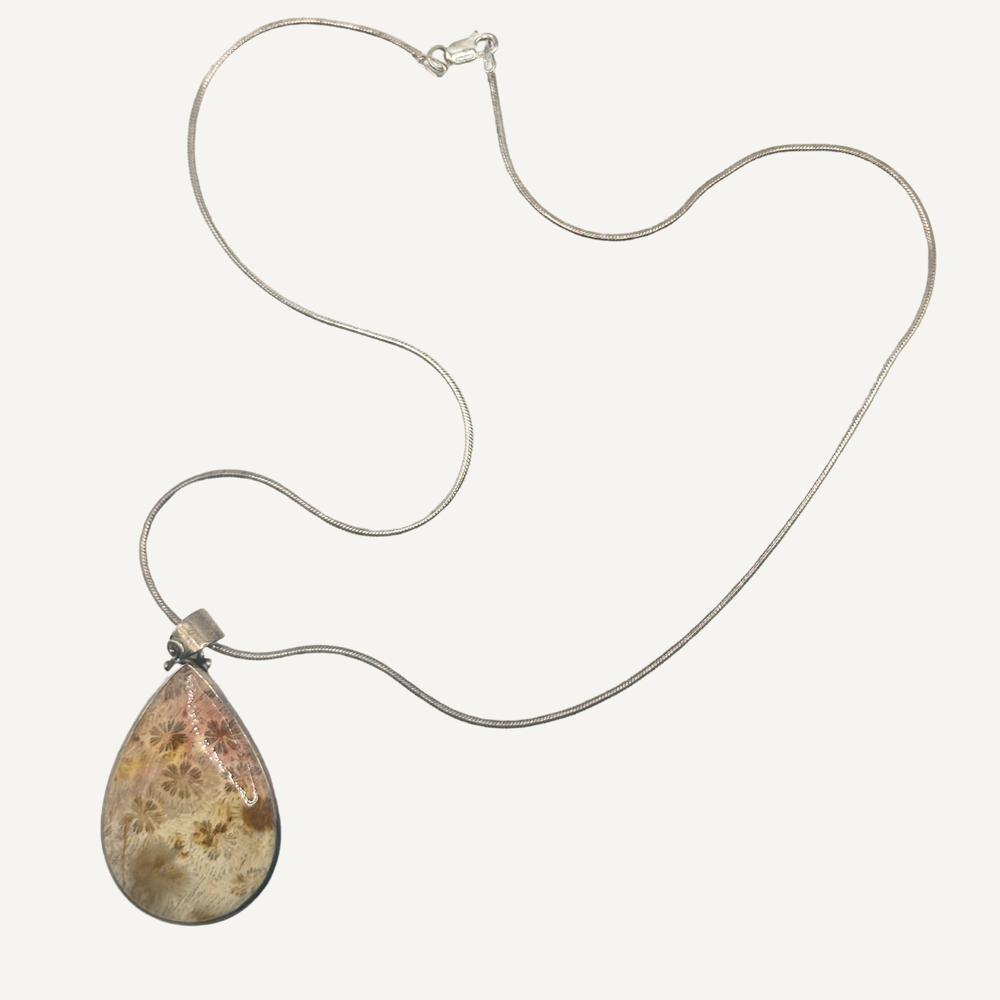 Fossil Coral Pendant