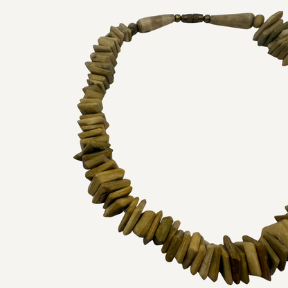 Driftwood Disks Necklace