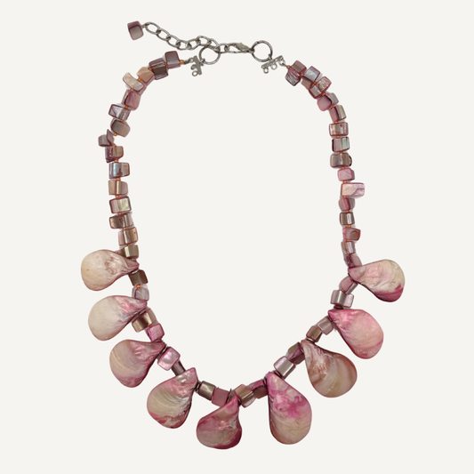Blush Shell Drop Necklace