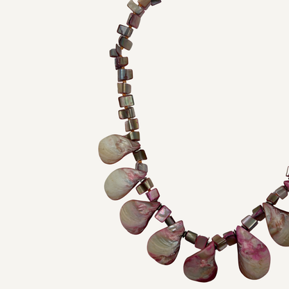Blush Shell Drop Necklace
