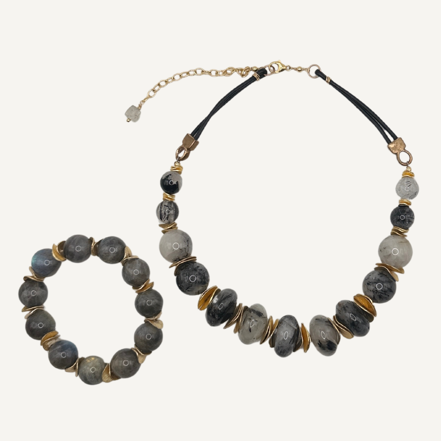 Black Sands Necklace and Bracelet Set