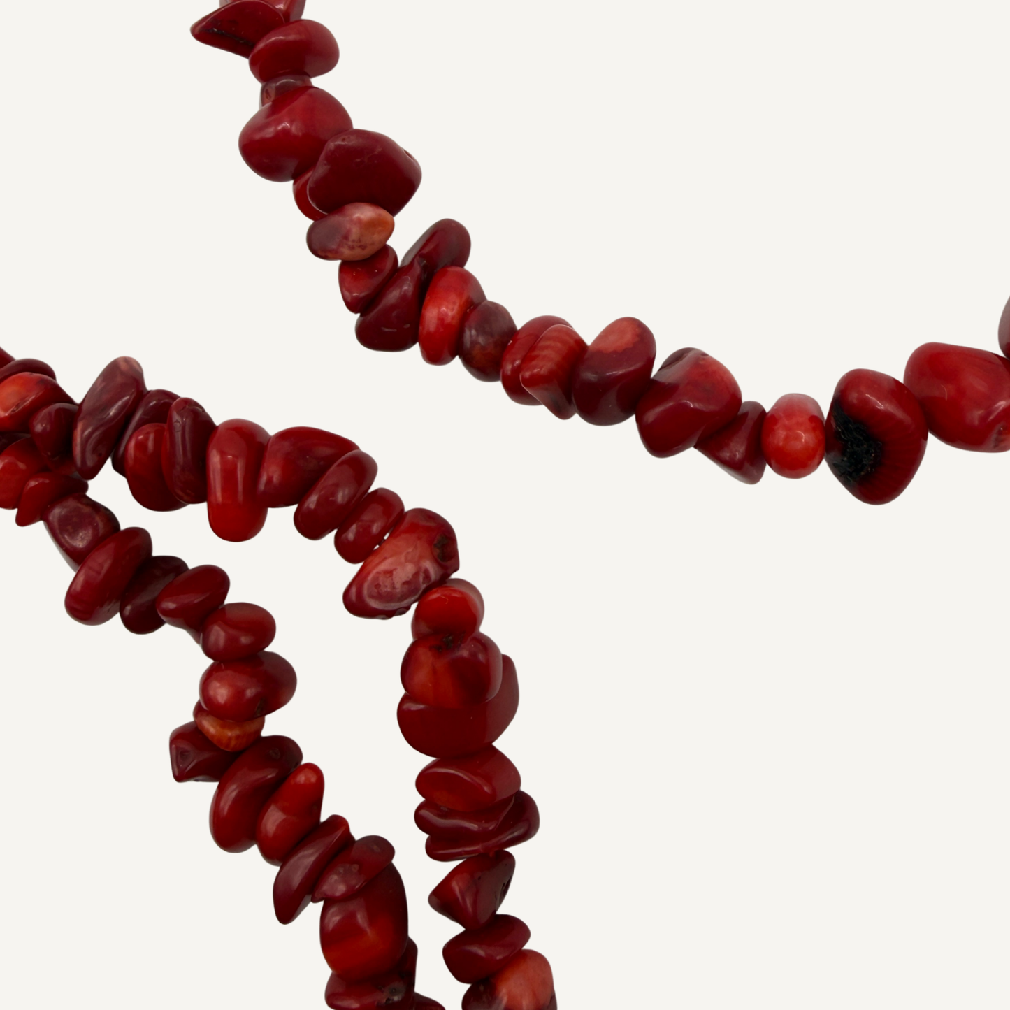 Red Lariat Baroque Pearl Necklace