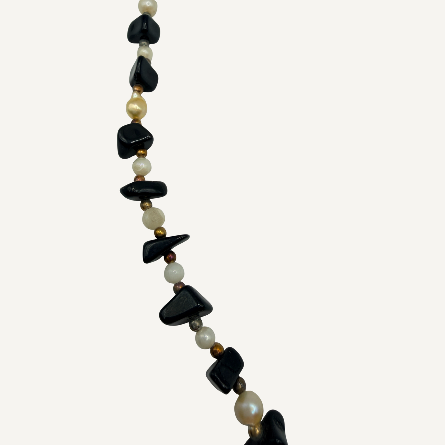 Black Onynx and Pearl Necklace