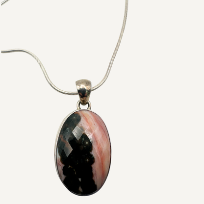 Pink Tide Rhodonite Pendant
