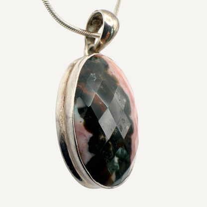 Pink Tide Rhodonite Pendant