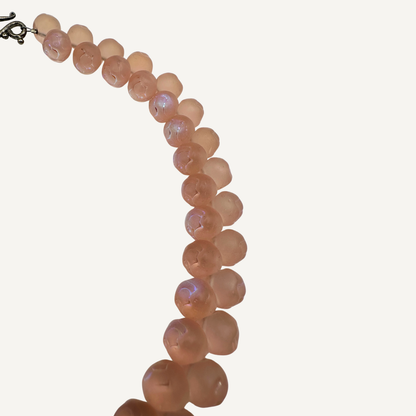 Iridescent Peach Necklace