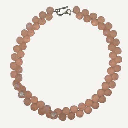 Iridescent Peach Necklace