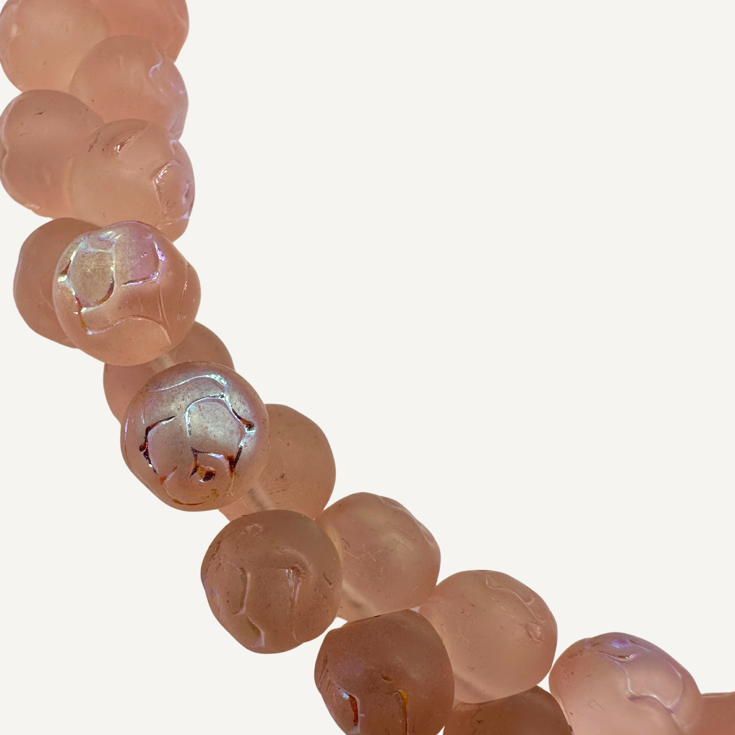 Iridescent Peach Necklace