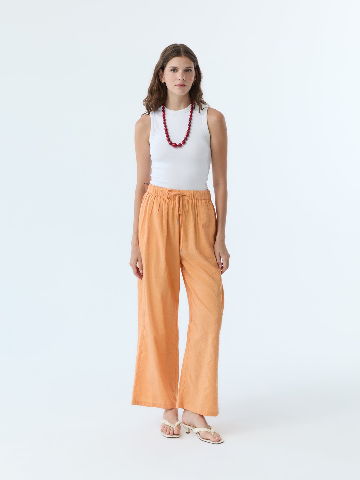 Benny Apricot Drawstring Pant