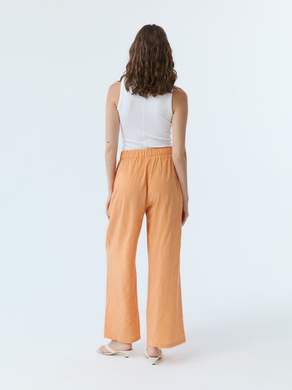 Benny Apricot Drawstring Pant