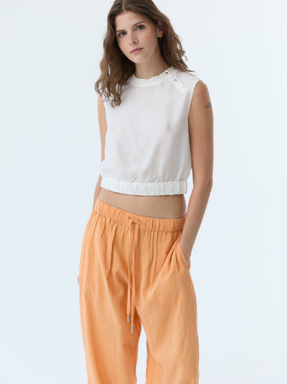 Benny Apricot Drawstring Pant