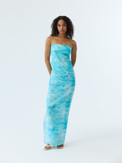 Azure Ripple Pareo Set