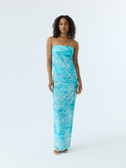 Azure Ripple Pareo Set