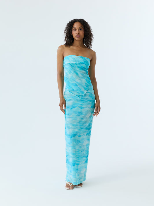 Azure Ripple Pareo Set