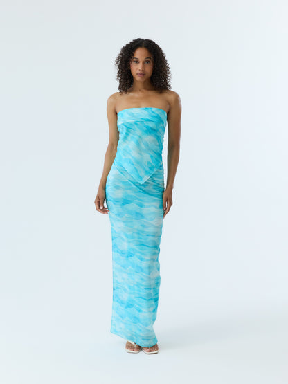 Azure Ripple Pareo Set