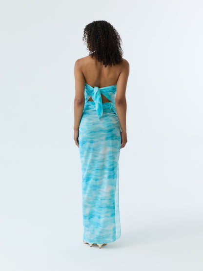 Azure Ripple Pareo Set