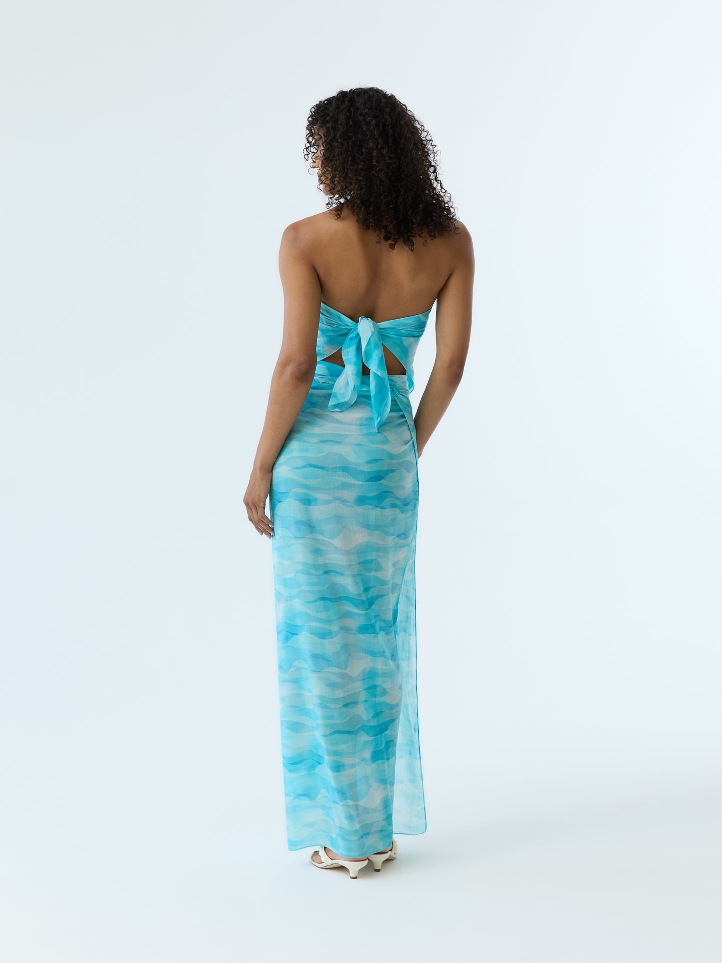 Azure Ripple Pareo Set