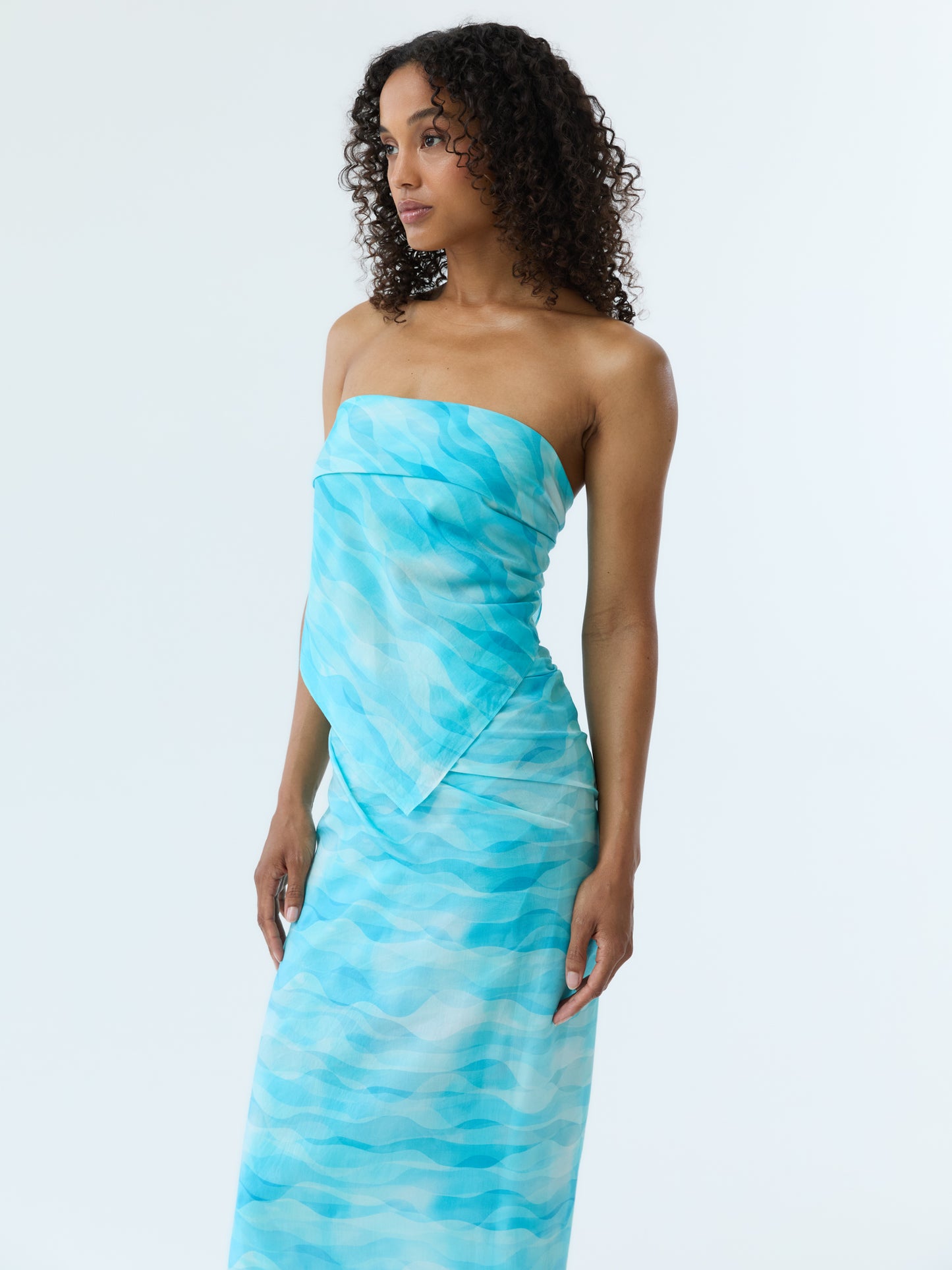 Azure Ripple Pareo Set