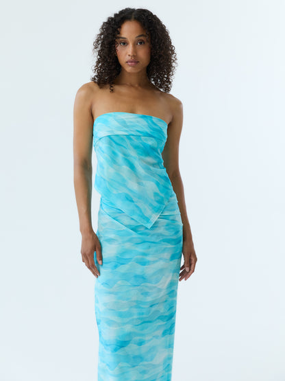 Azure Ripple Pareo Set