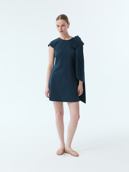 Reece Bow Tie Cap Sleeve Dress