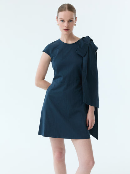 Reece Bow Tie Cap Sleeve Dress