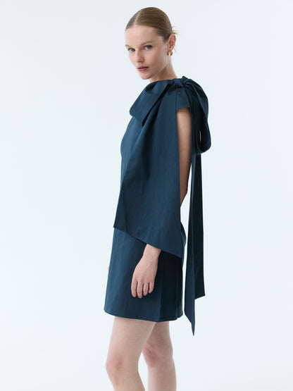 Reece Bow Tie Cap Sleeve Dress