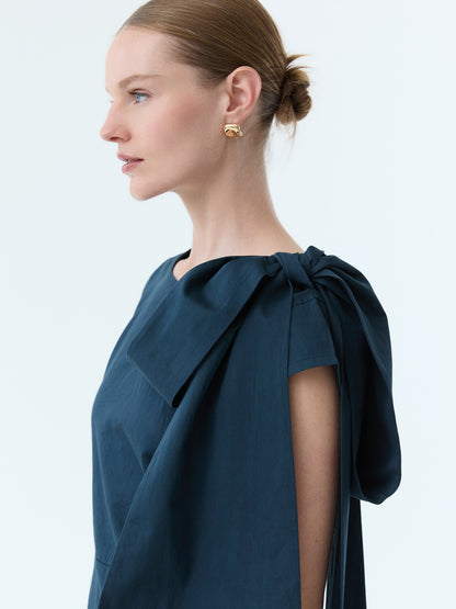 Reece Bow Tie Cap Sleeve Dress