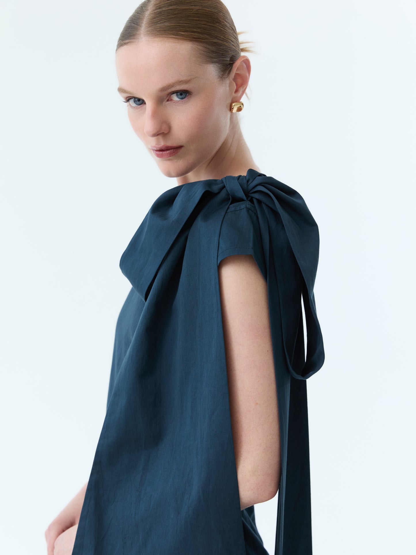 Reece Bow Tie Cap Sleeve Dress