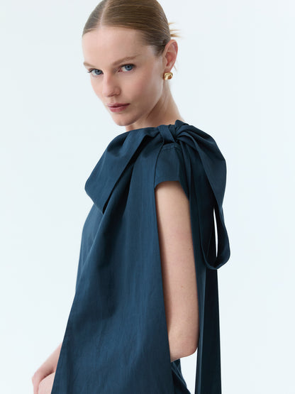 Reece Bow Tie Cap Sleeve Dress