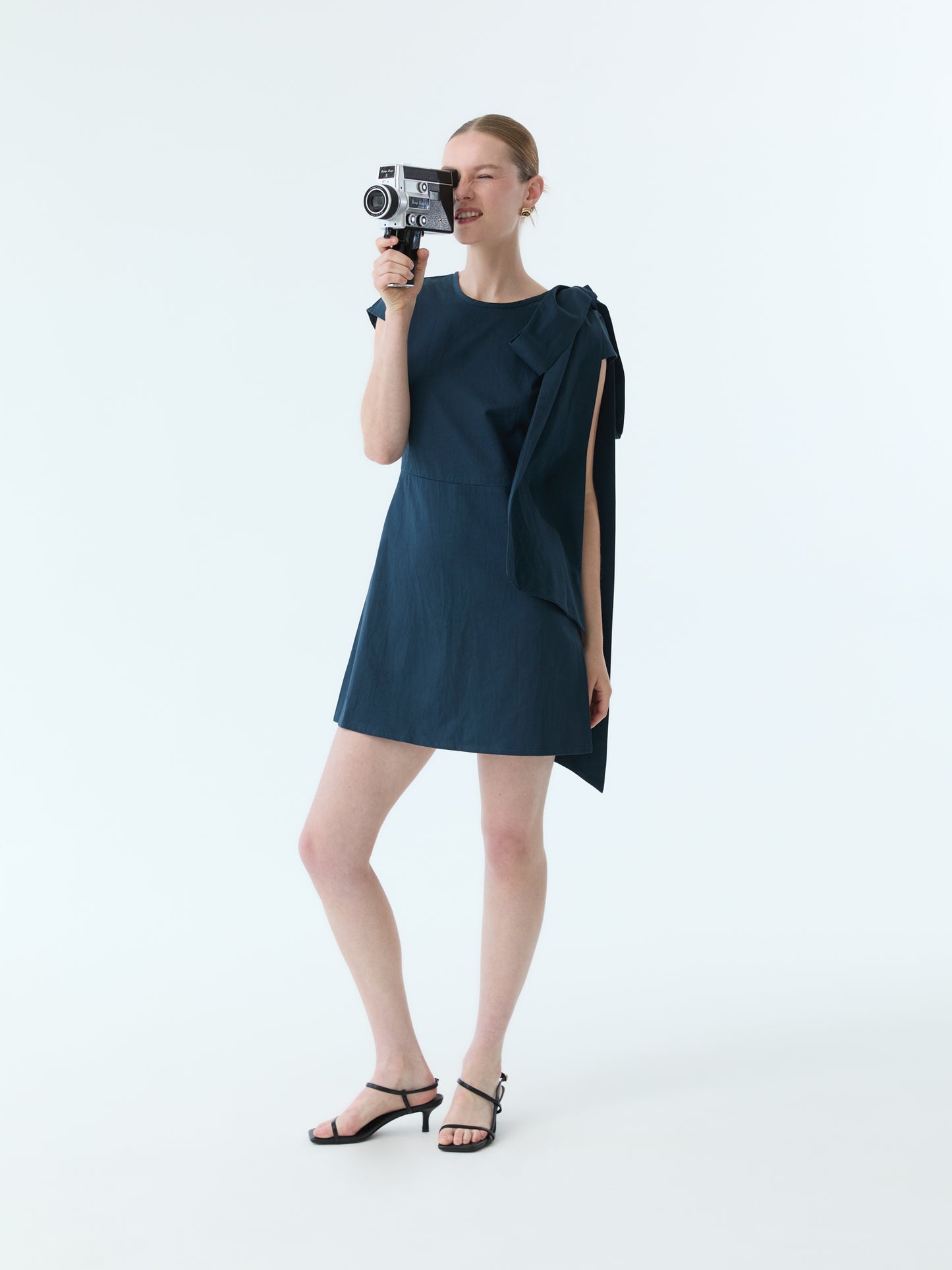 Reece Bow Tie Cap Sleeve Dress