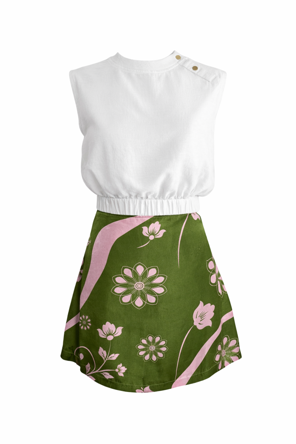 Sam Peridot Bloom Mini Skirt