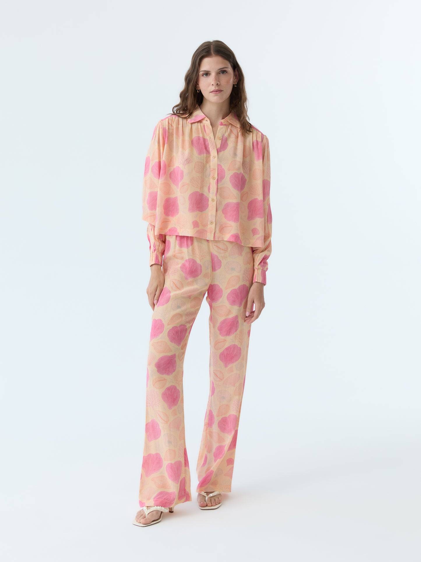 Coral Bloom Blouse