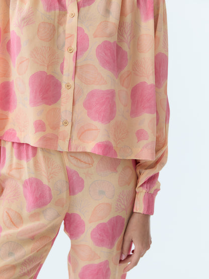 Coral Bloom Blouse
