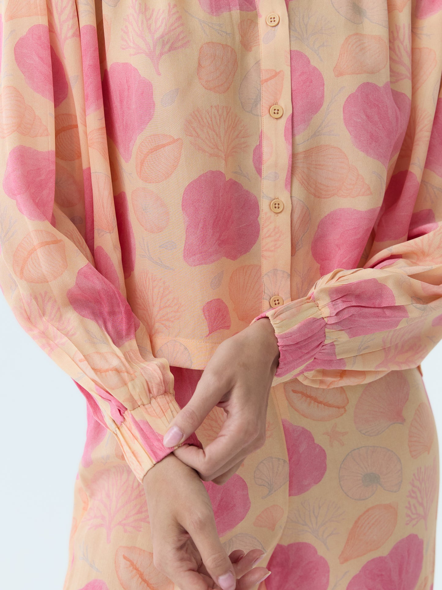 Coral Bloom Blouse