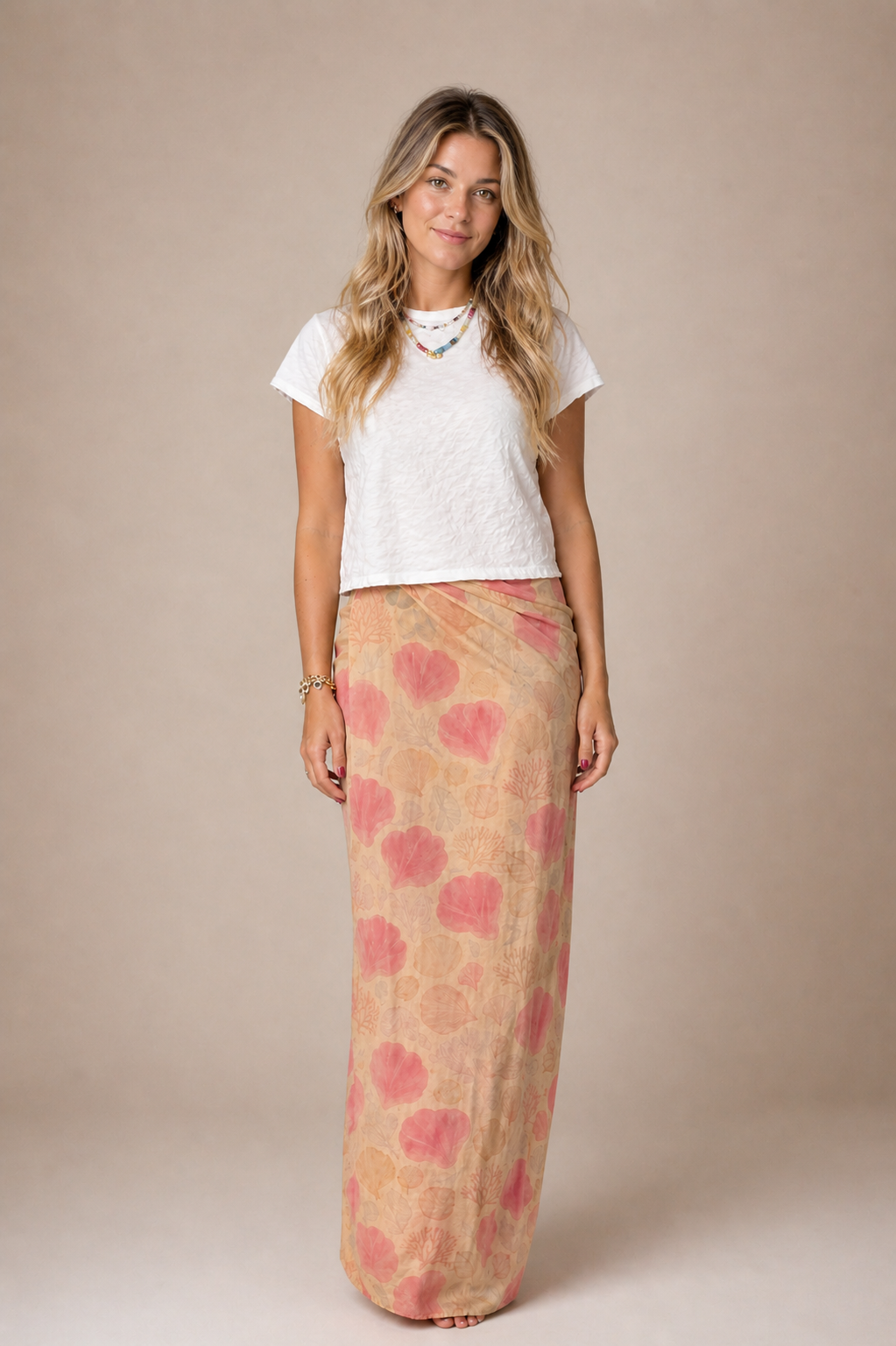 Coral Bloom Pareo Set