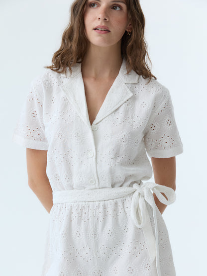 Ali Eyelet Romper