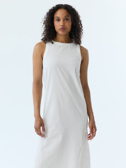 Lynne Eyelet Crew Neck Maxi Dress