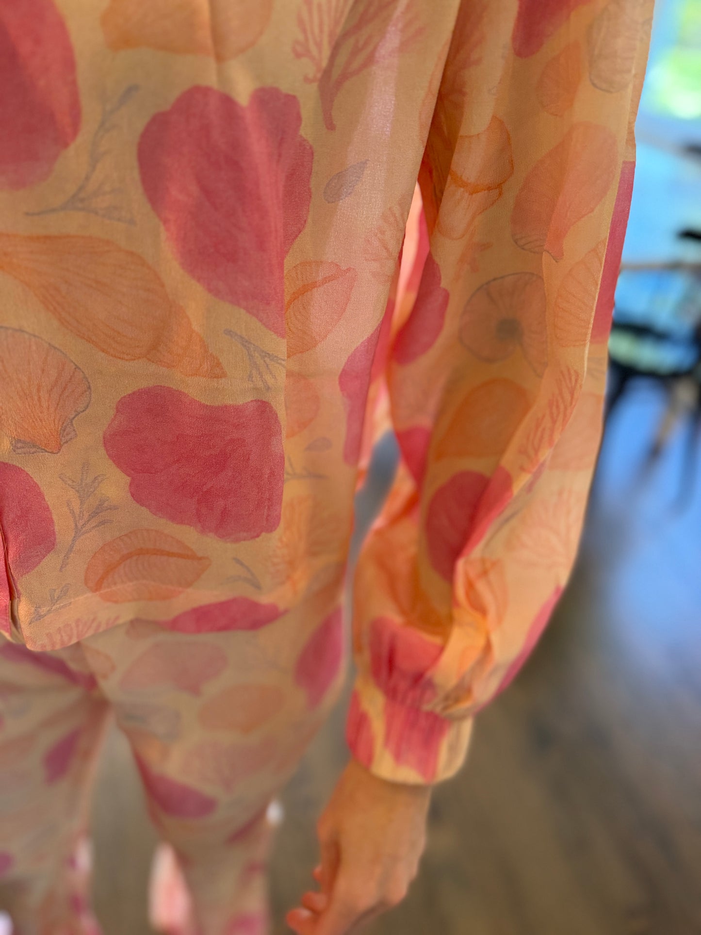 Coral Bloom Blouse