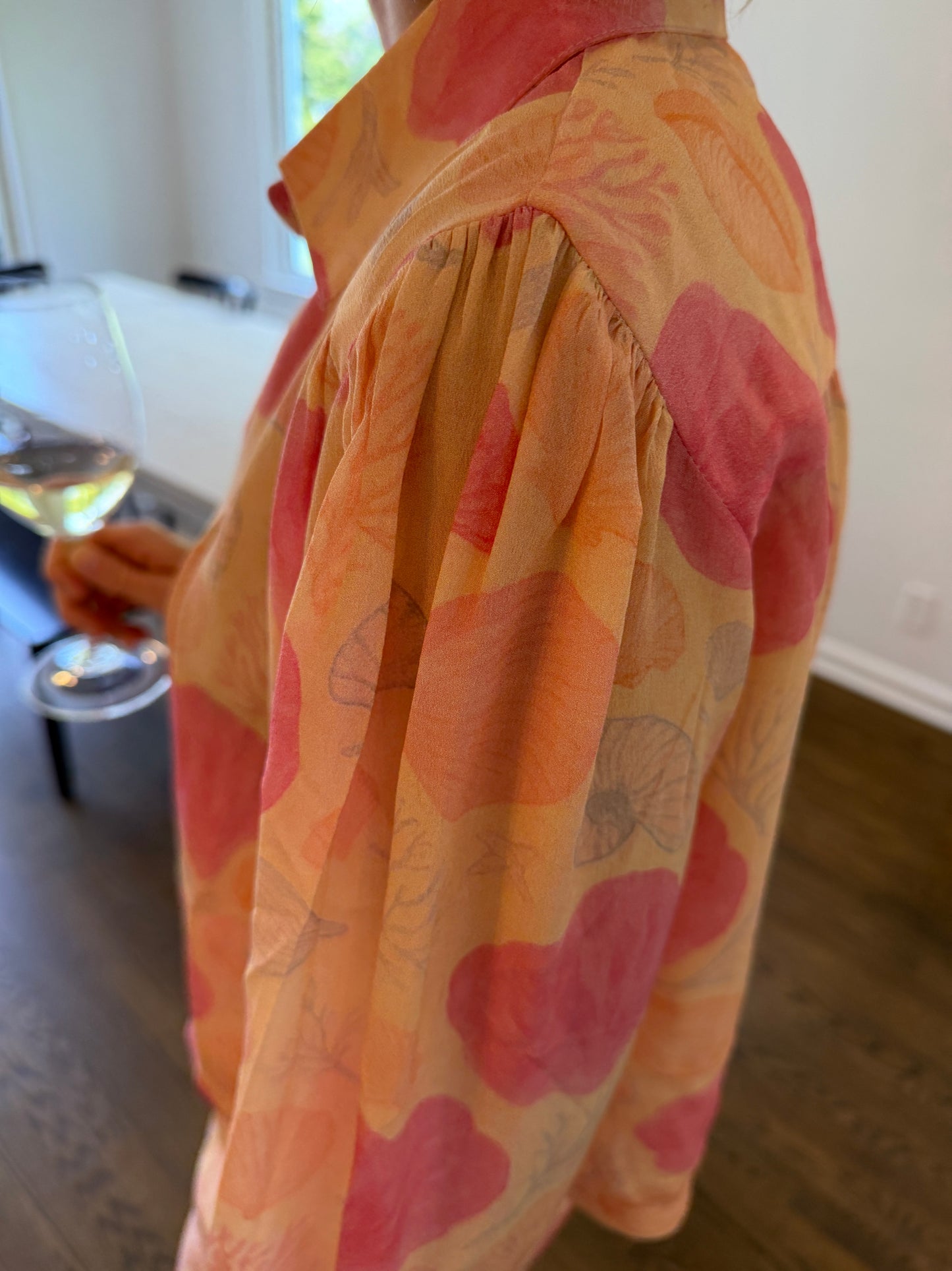 Coral Bloom Blouse
