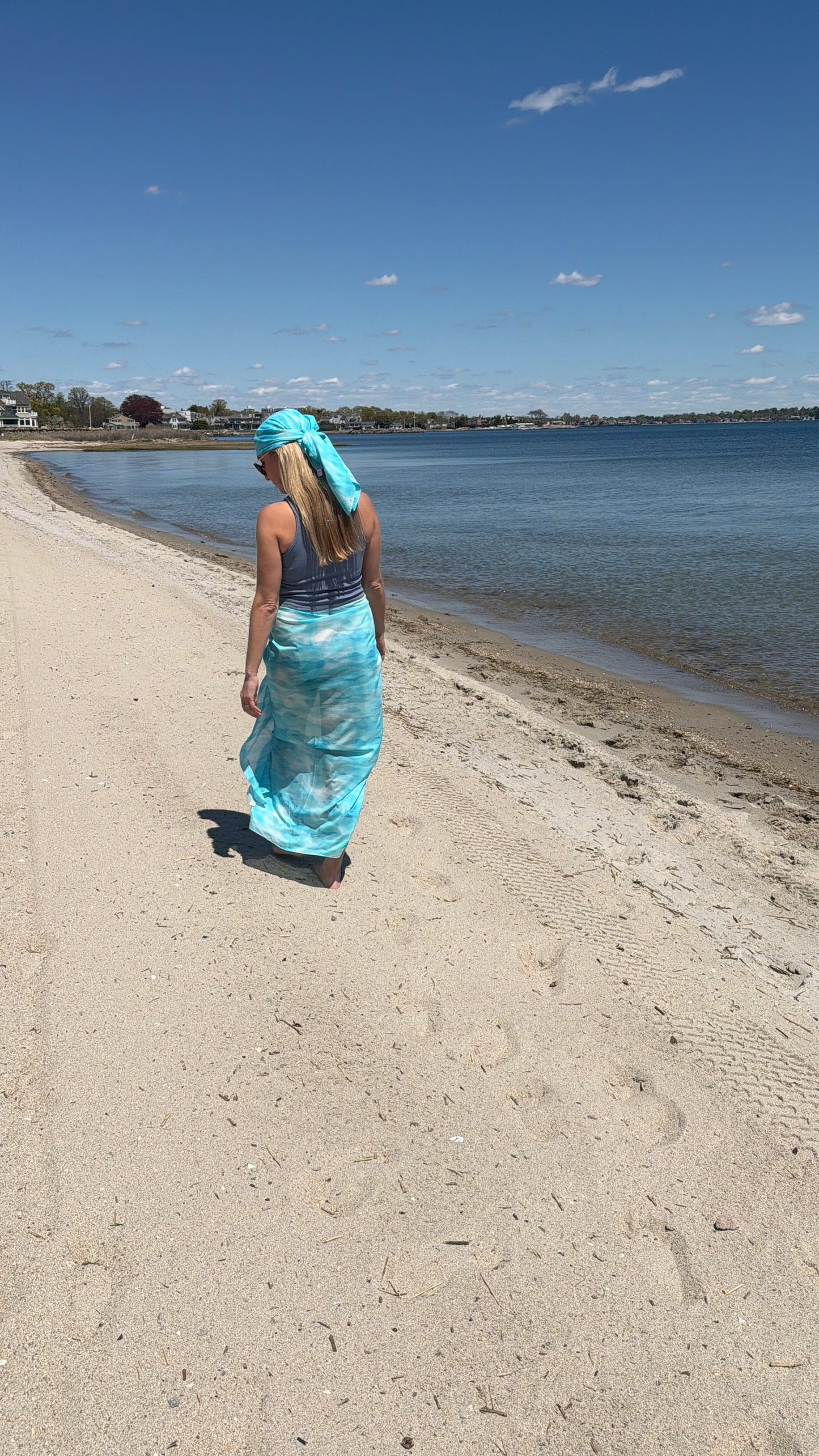 Azure Ripple Pareo Set