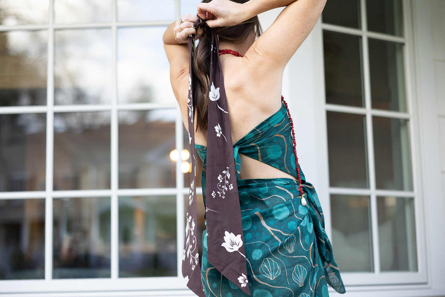 Quilted Bloom Wrap Jacket