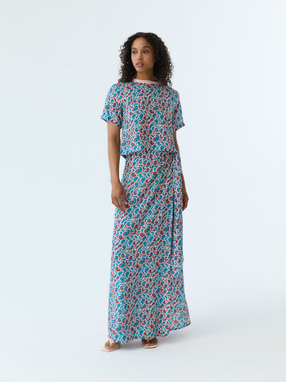 Joey Paisley Wrap Skirt