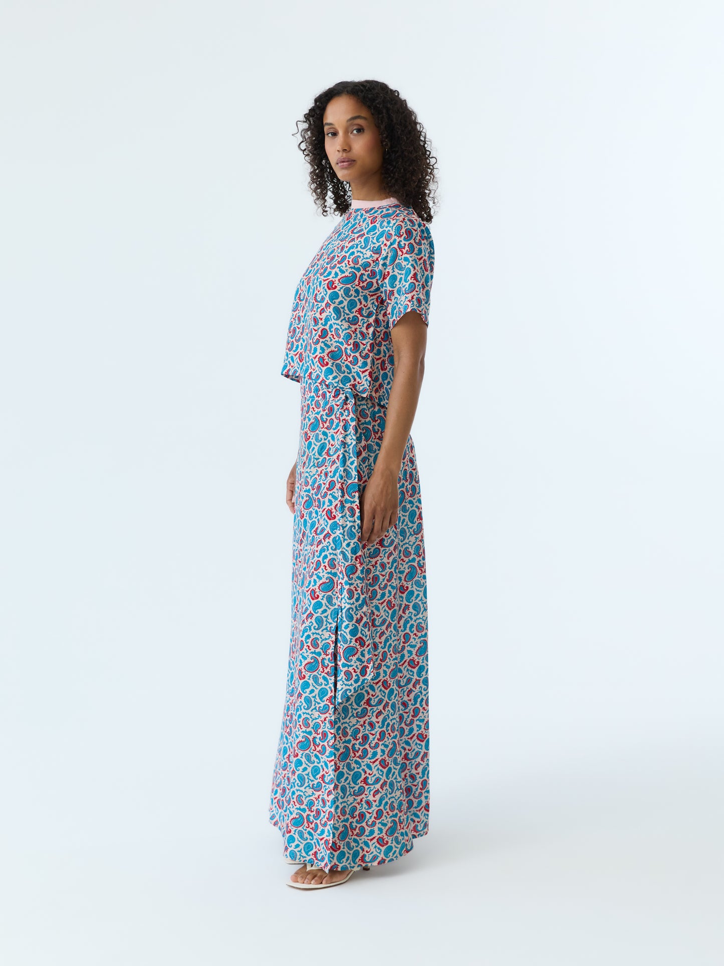 Joey Paisley Wrap Skirt