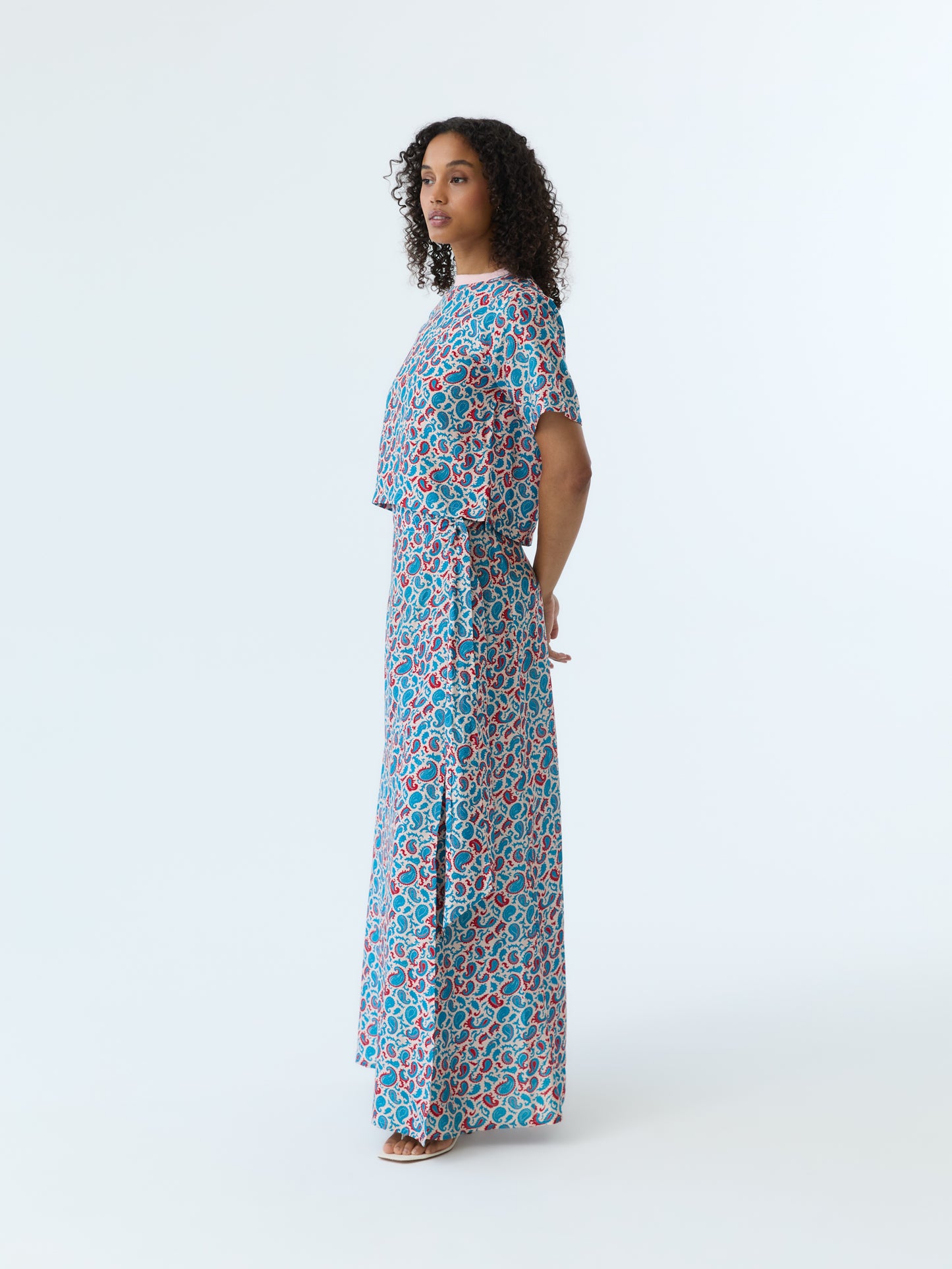 Joey Paisley Wrap Skirt