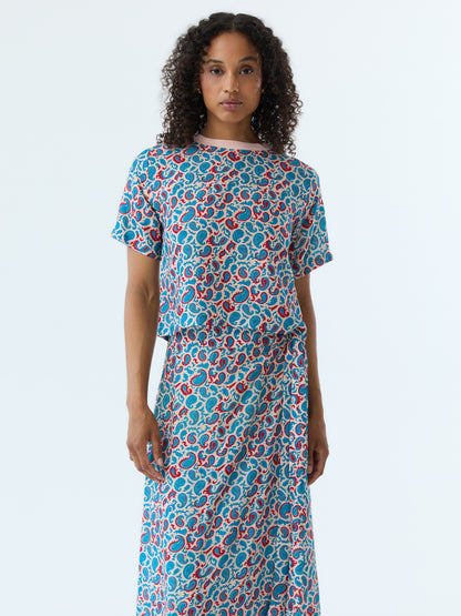 Joey Paisley Boxy Crewneck Tee