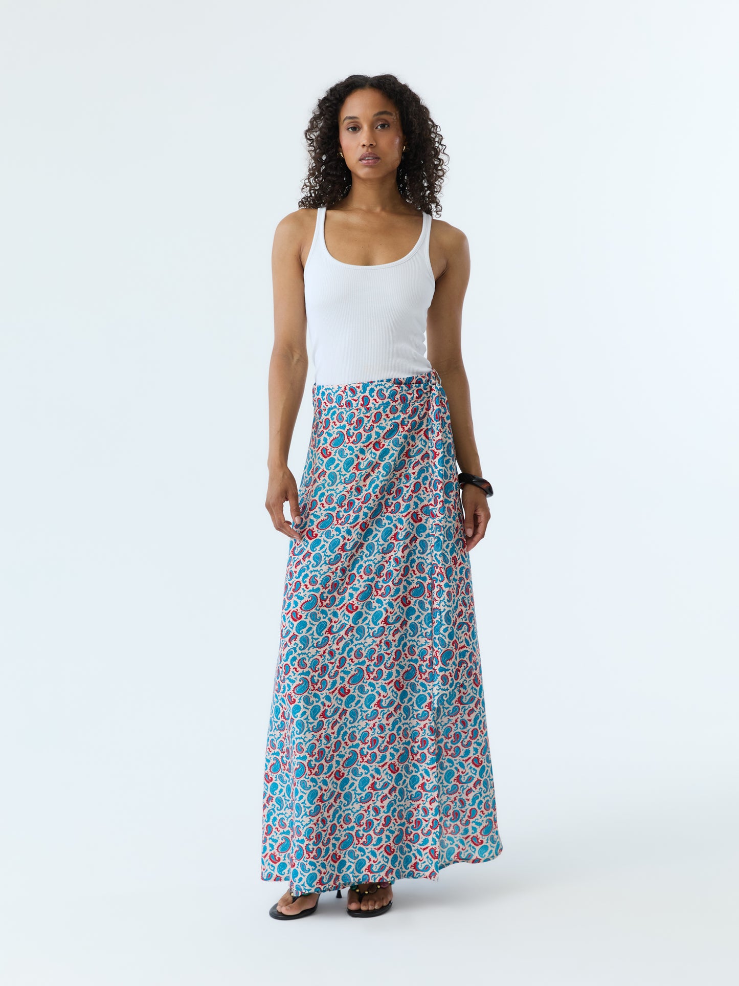 Joey Paisley Wrap Skirt