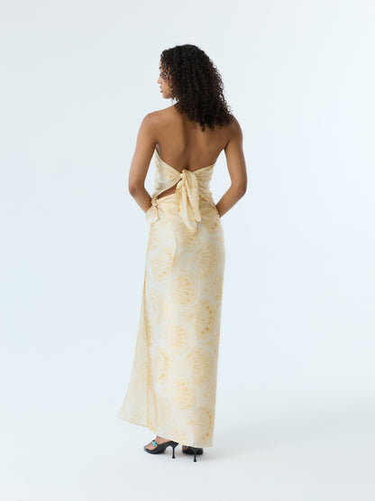 Marbleized Shell Pareo Set 100% Silk