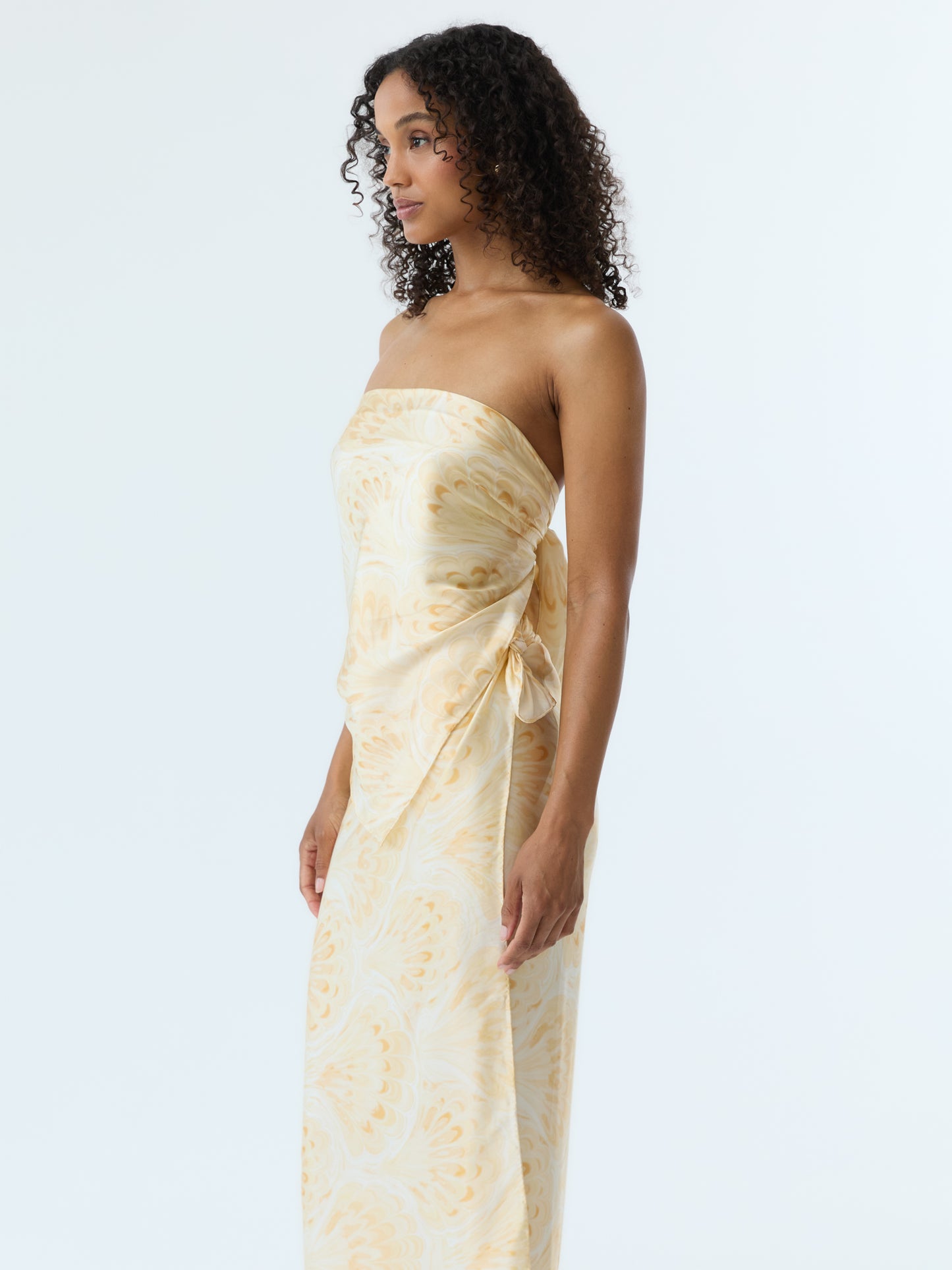 Marbleized Shell Pareo Set 100% Silk