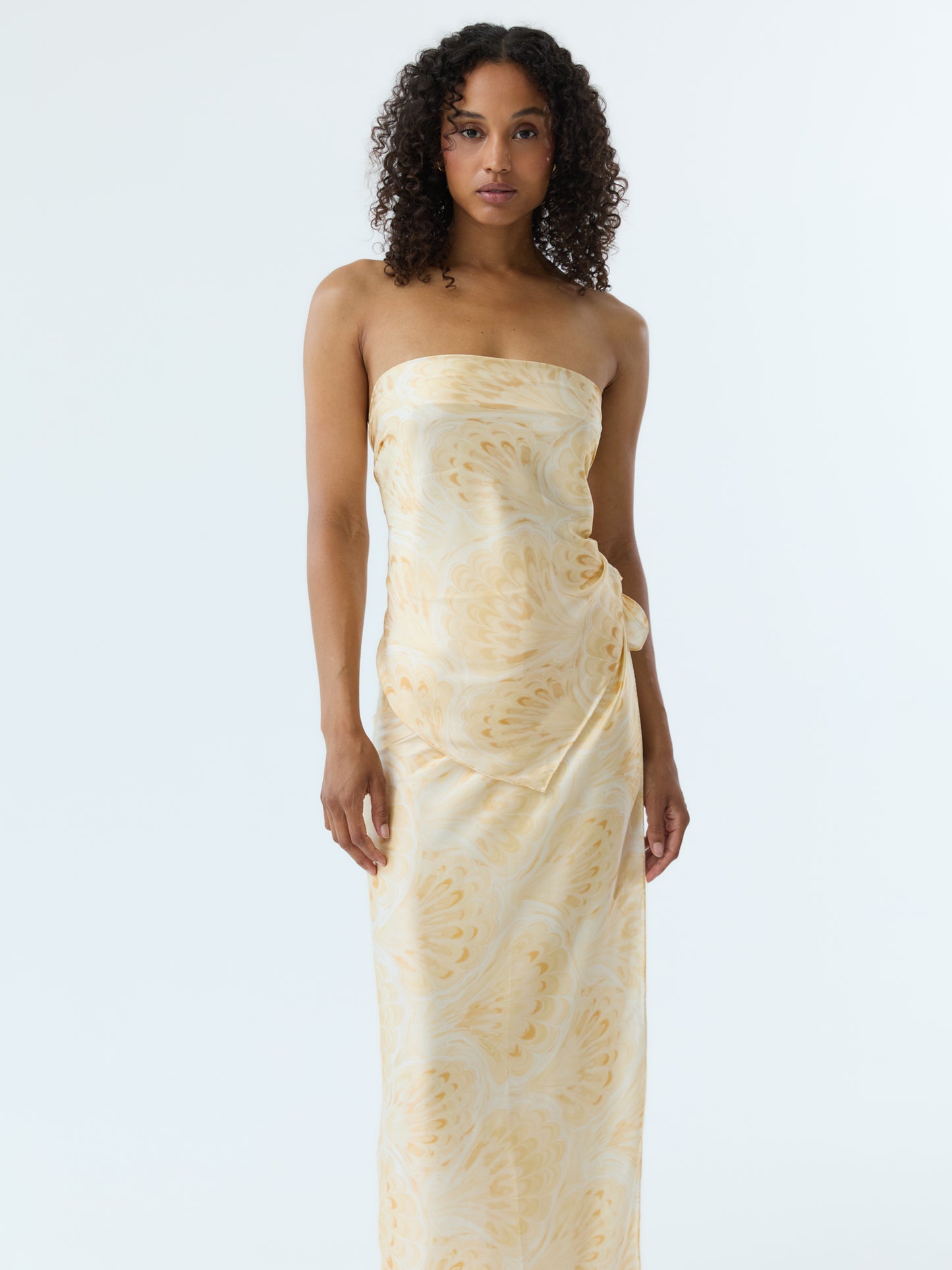 Marbleized Shell Pareo Set 100% Silk