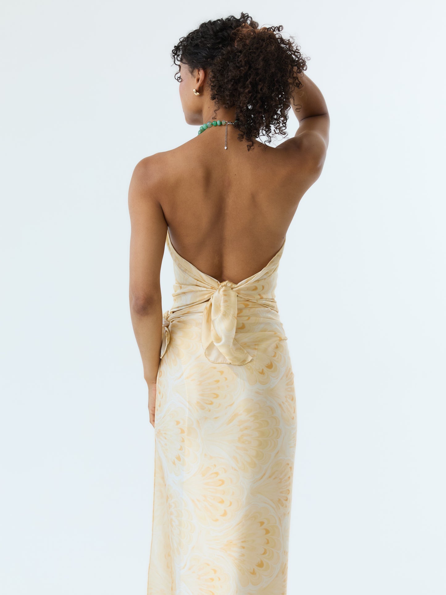 Marbleized Shell Pareo Set 100% Silk